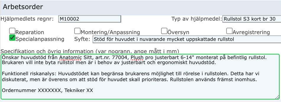 Specialanpassning beskrivning